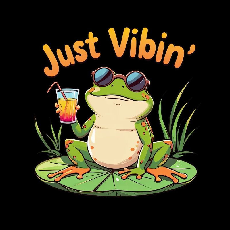 Just Vibin' Summer Frog