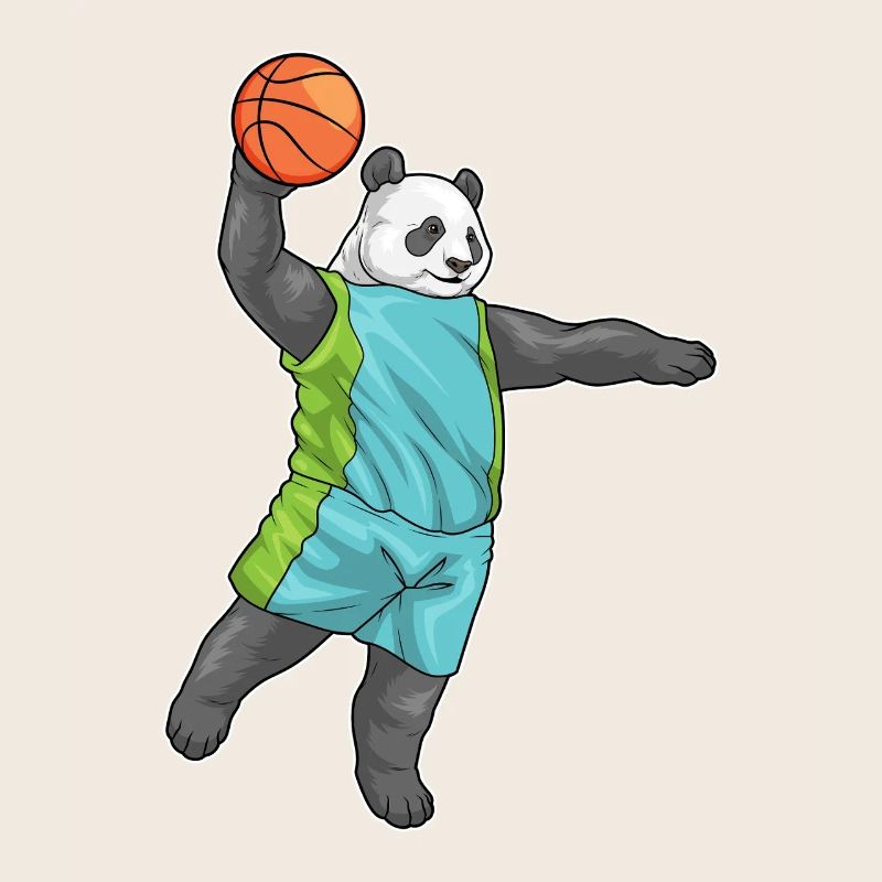 Panda Basketteur Basketteur