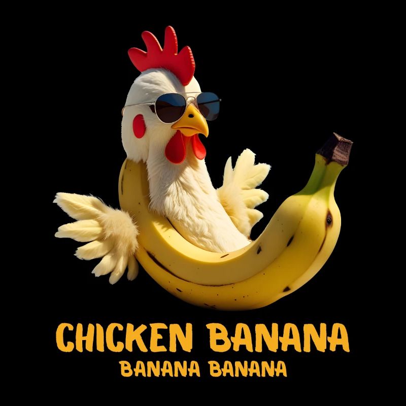 Drôle de poulet banane cadeau pour les amateurs de Brainrot Meme