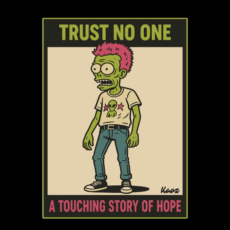 Trust No One Zombie Rebel Design