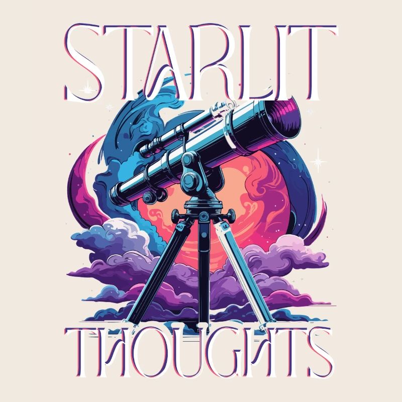 Astronom Sterngucker Stargazer Starlit Thoughts