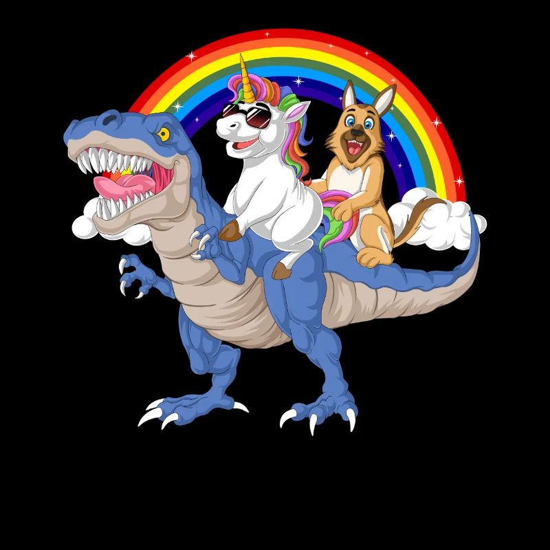 Deutscher Schäferhund Einhorn Abenteuer