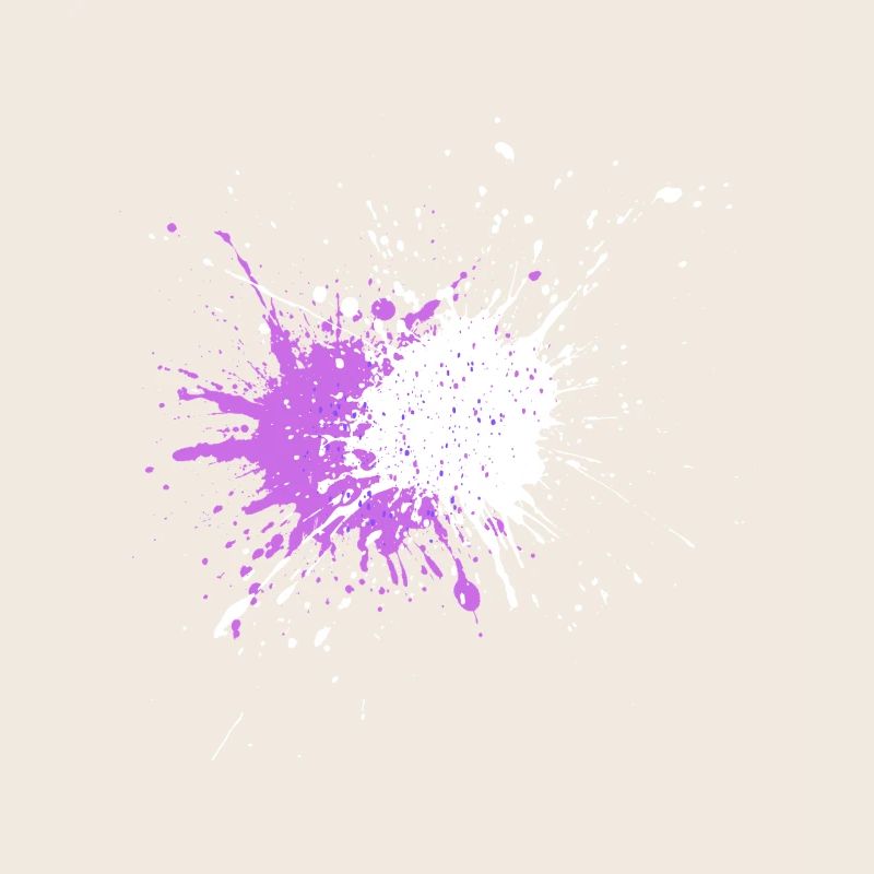 Explosion de couleur violette sur noir