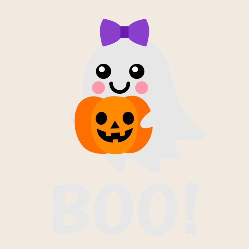 Halloween Design - Cute Ghost Jack o Lantern