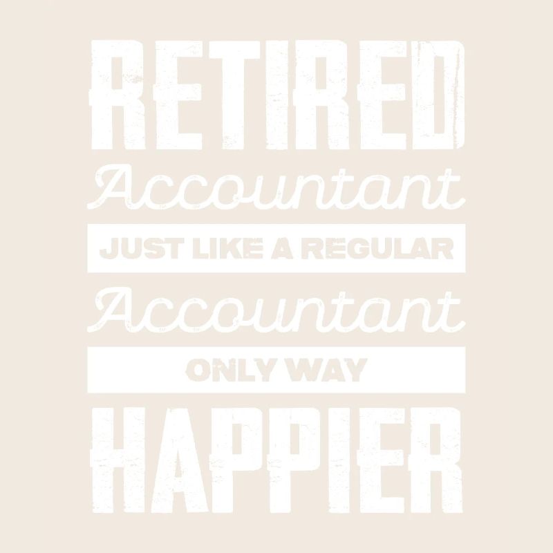 Comptable de retraite heureux
