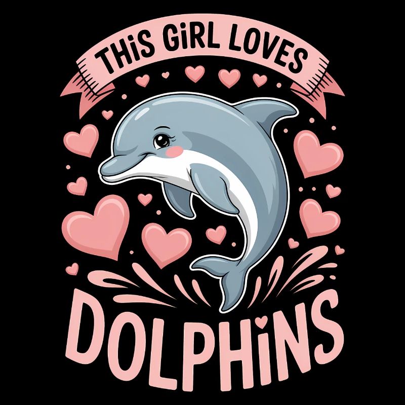 Delfin Spruch Mädchen Lustiges Delfin Geschenk