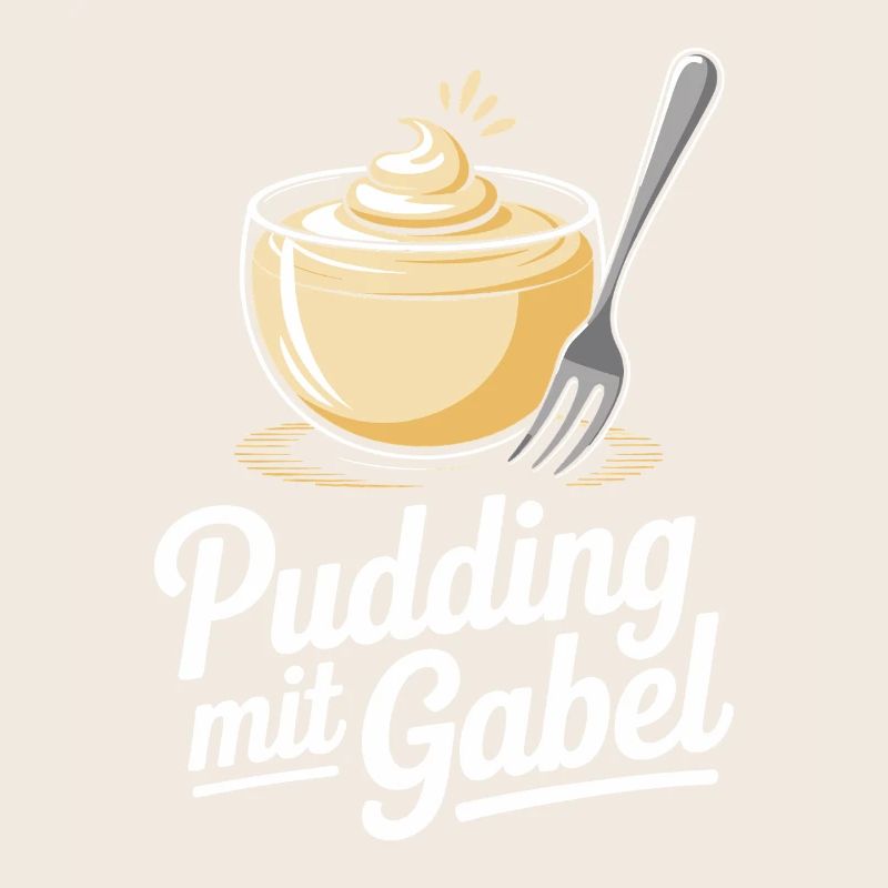 Pudding Mit Gabel