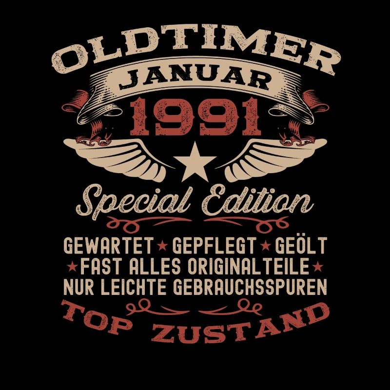 35. Geburtstag Geschenk Oldtimer Januar 1991