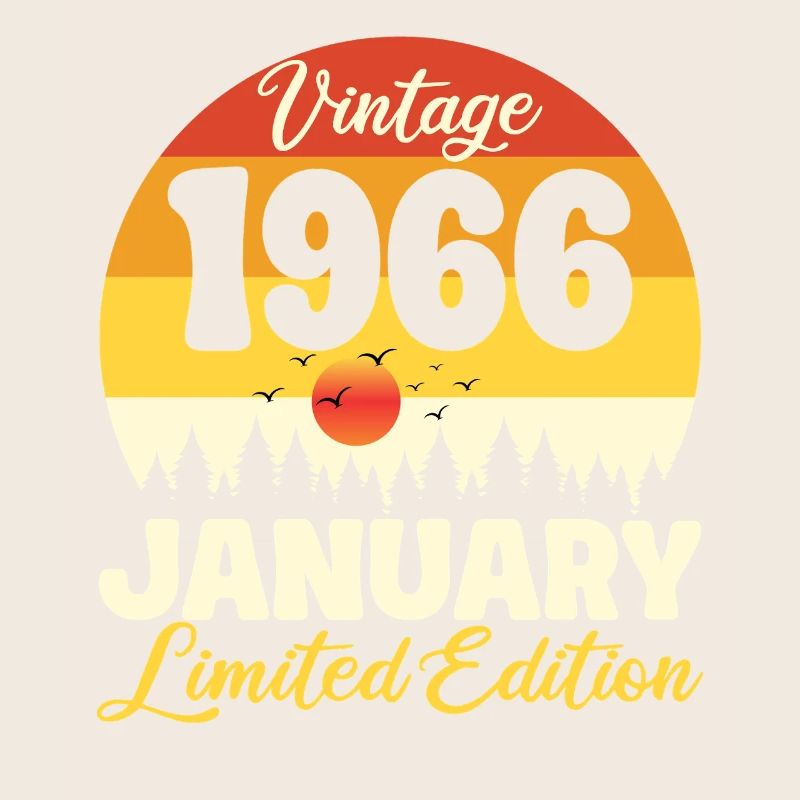 Vintage Januar 1966 Jubiläum 1966 Retro