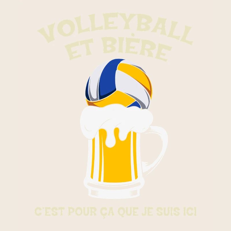 Volleyball und Bier, deshalb bin ich hier.