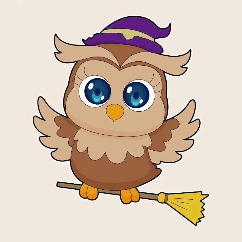 Eule Halloween Hexe