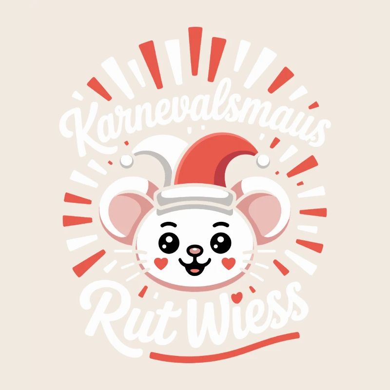 Karnevalsmaus Rut Wiess Köln Kölner Karneval Maus