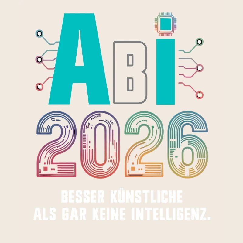 Abitur 2026 - KI AI Spruch Abi 2026 - Devise de l’Abitur