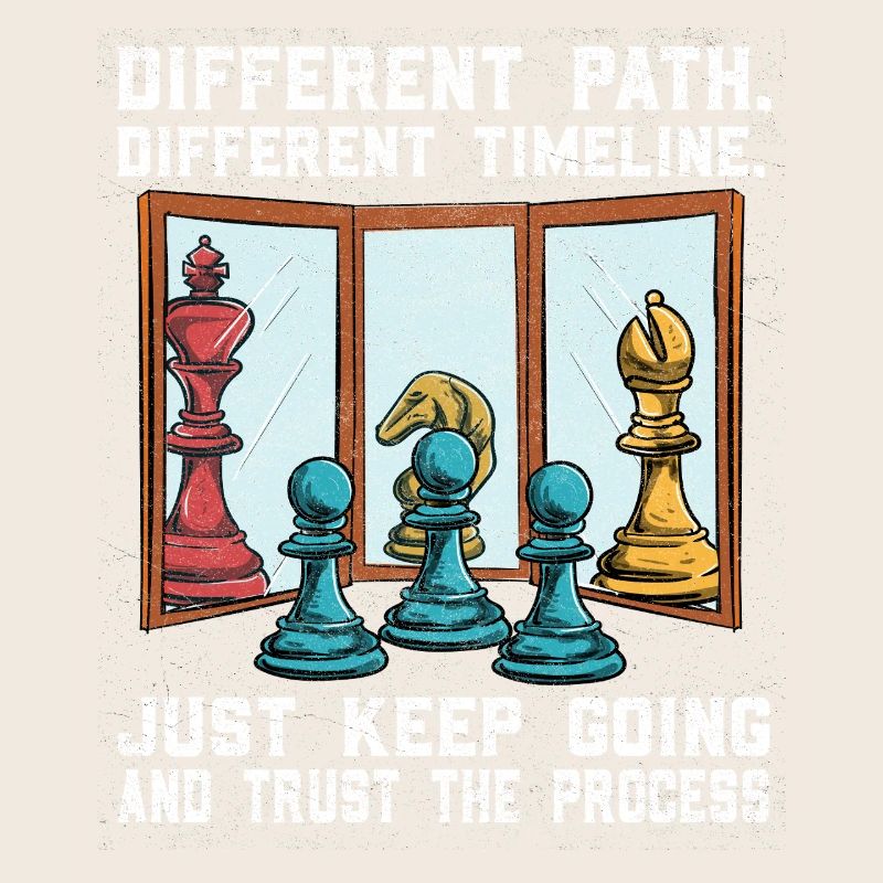 Chess path: Different way, confidence in the procedure