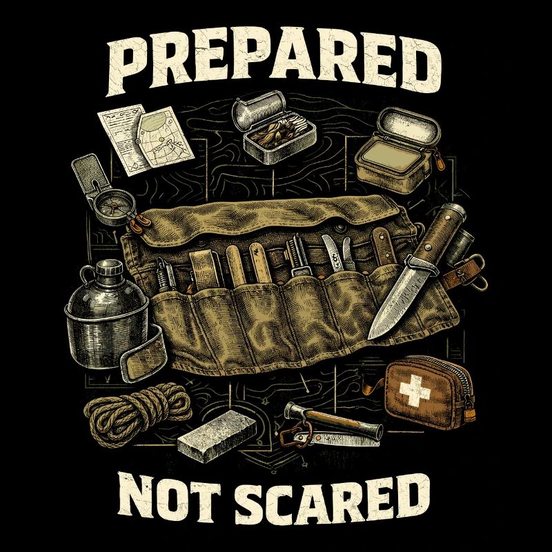 Prepper Survivalist Prepared Not Scared