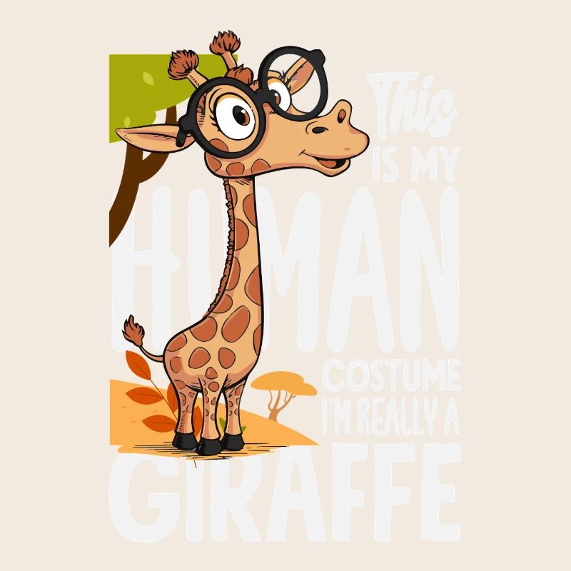 Menschen Kostüm Ich bin eine Giraffe