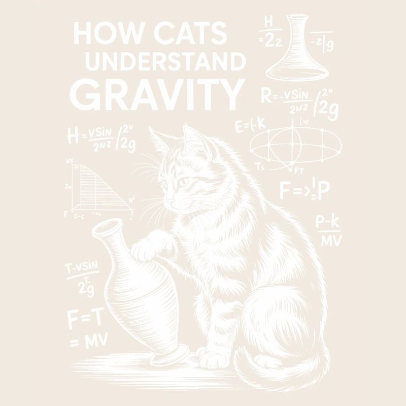 Dictions de chats de physique Blague de maths Cadeau de physique