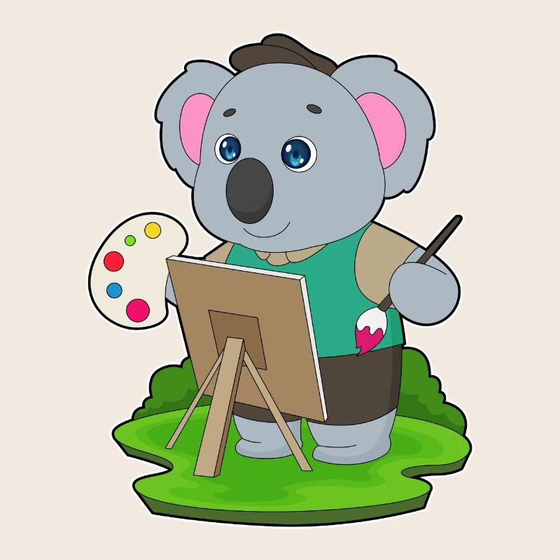 Koala Maler Pinsel Malen