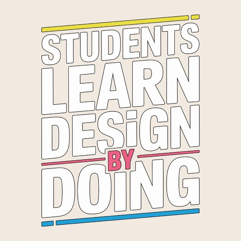 Les étudiants éducateurs en design apprennent le design graphique