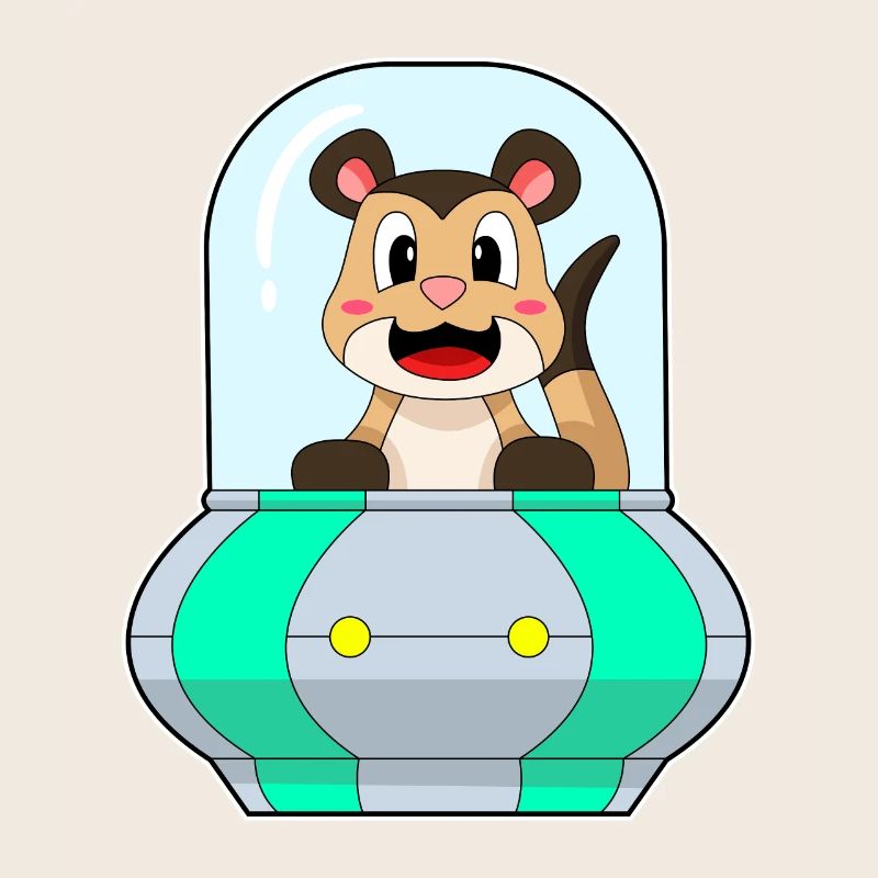 Suricates avec bateau