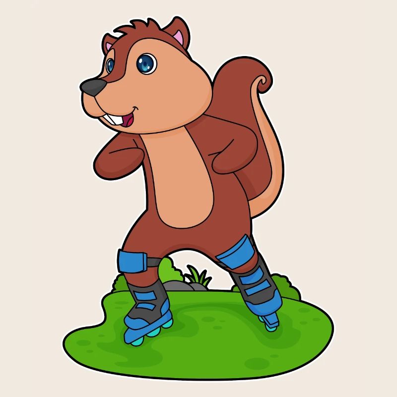 Squirrel Inline Skating Roller Skates
