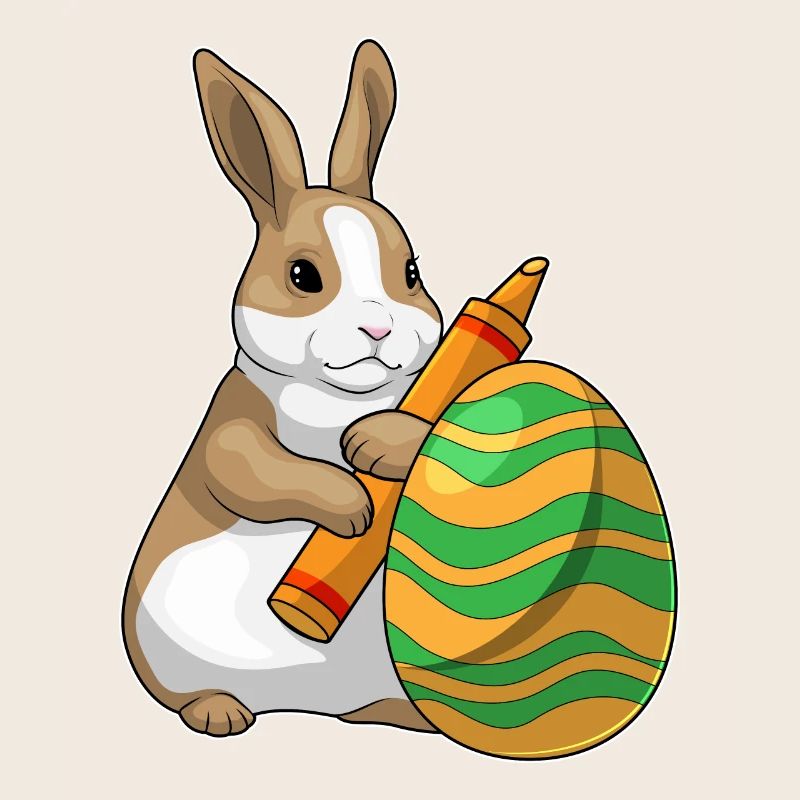 Bunny Easter Easter Egg Painting