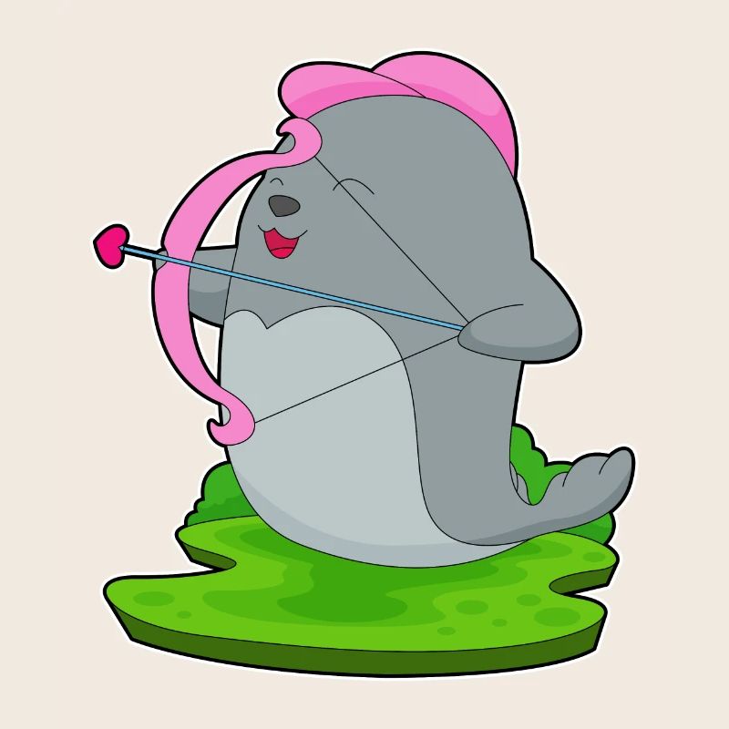Seal Archer Arrow Bow