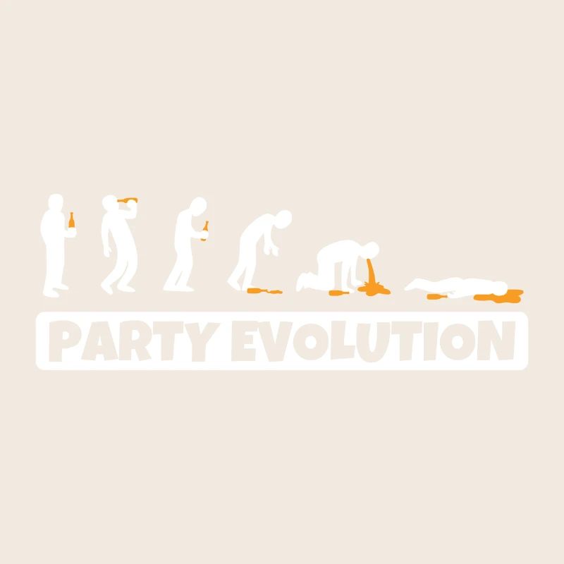 Party Evolution Beer Drunk Booze Intoxication