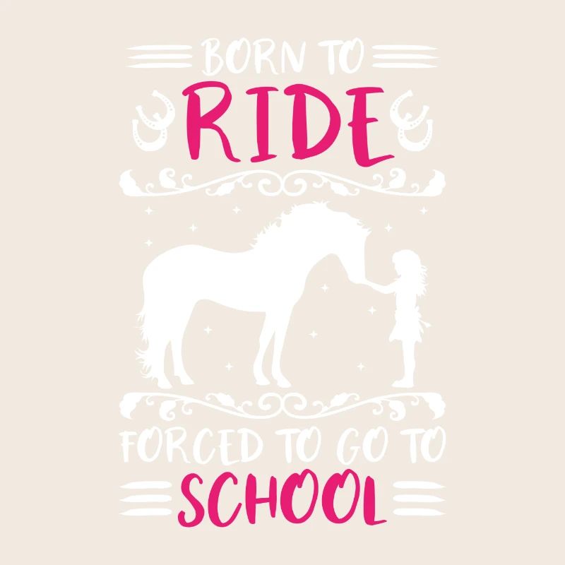 Fille de cheval née pour monter forcée d’aller à l’école