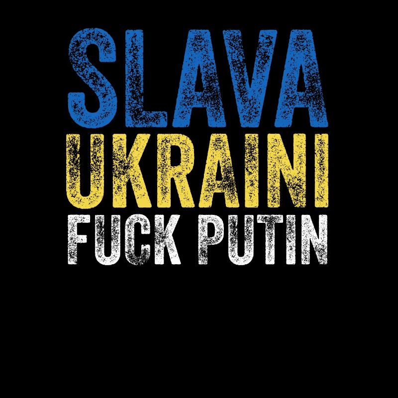 Slava Ukraini Fuck Poutine Ukraine Slogan de protestation