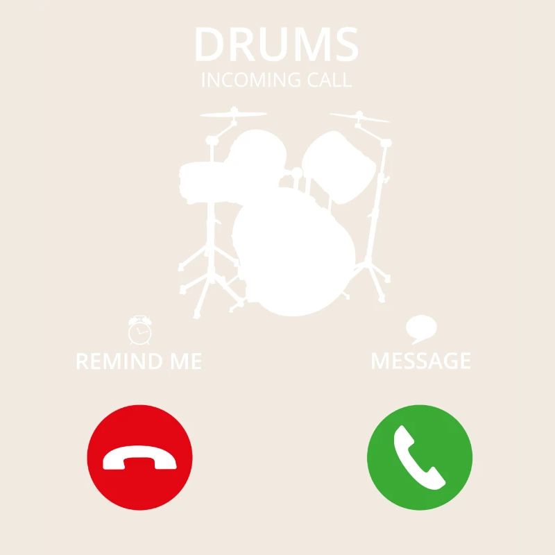 Call Mobile Anruf DRUMMER SCHLAGZEUG drums