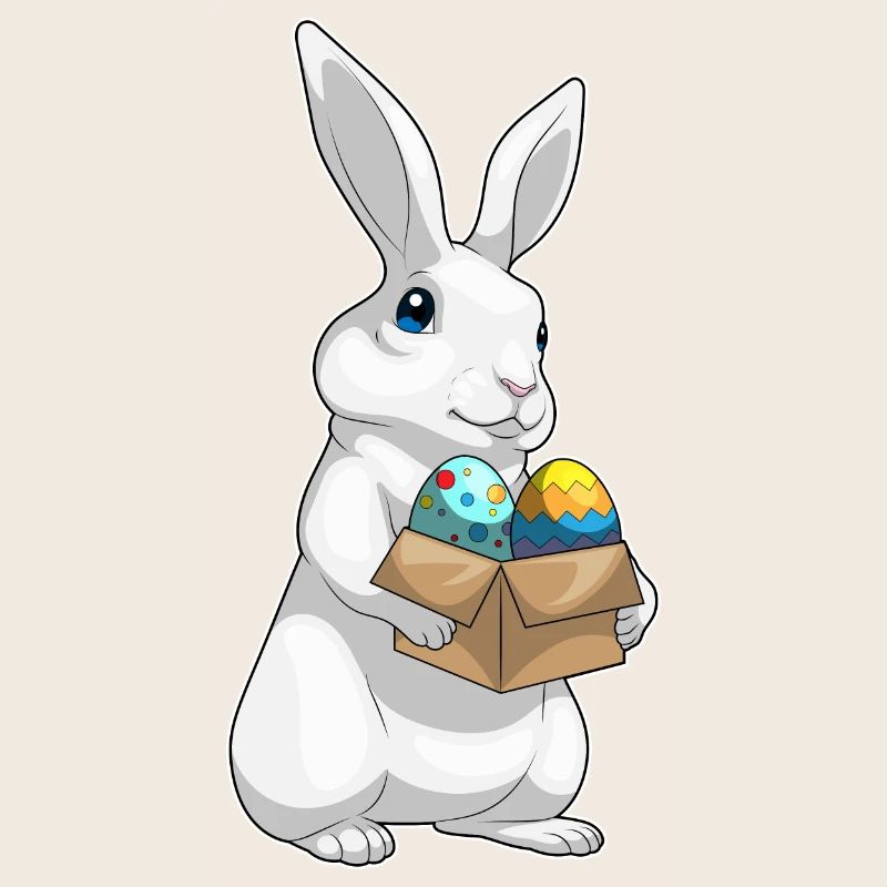 Bunny Easter Easter Eggs Box
