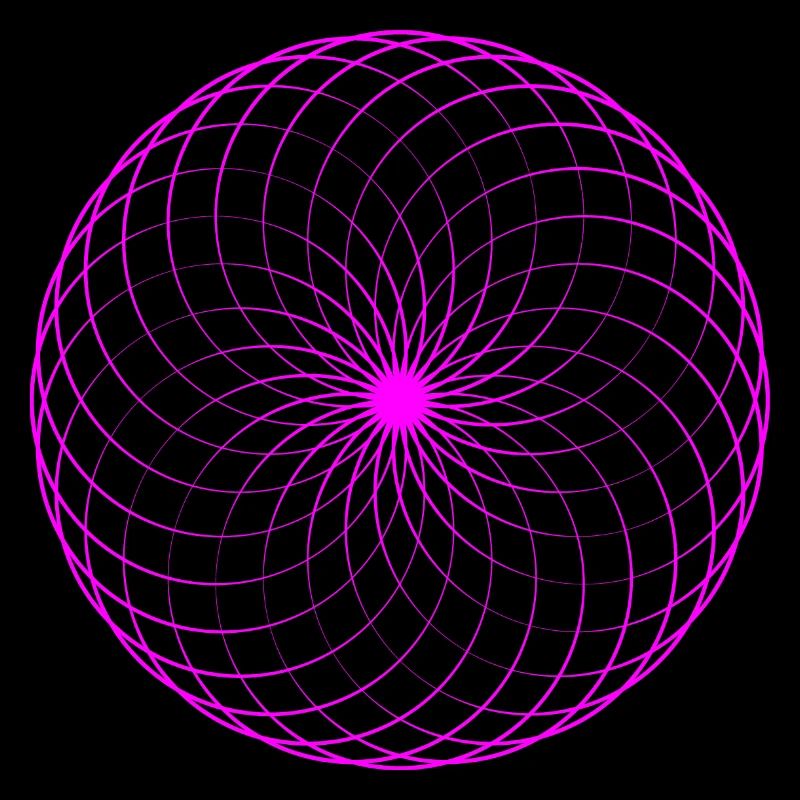 Neonspirale Netz Torus