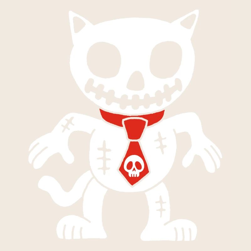 White cat voodoo doll