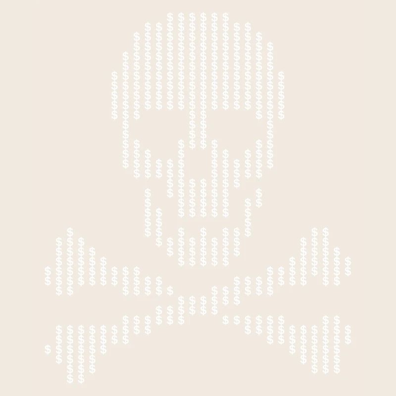Skull Glyph Dot Crossbones