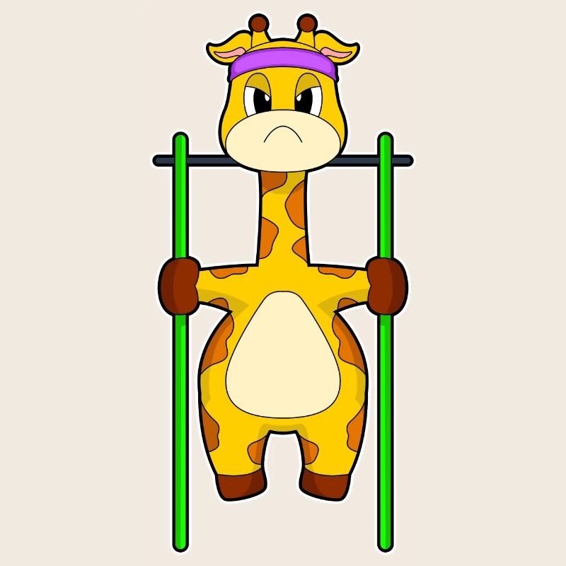 Giraffe Bodybuilder Pull-ups Bodybuilding