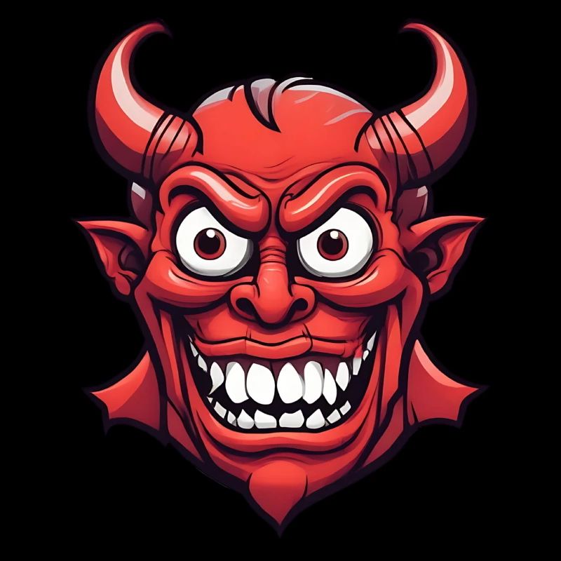 Halloween Demon Devil Head