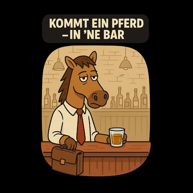 Cheval dans le bar Dicton