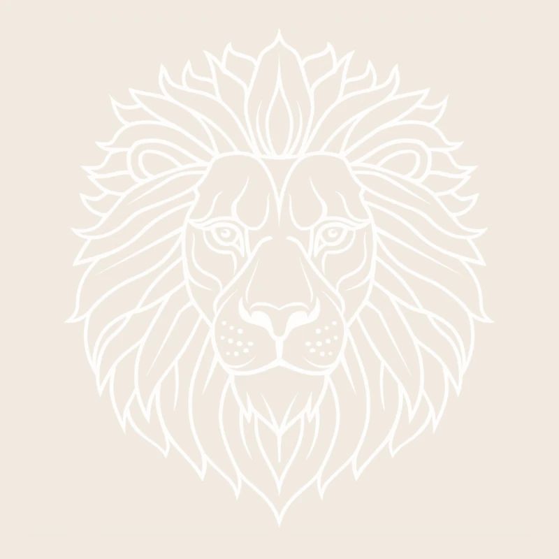 Psychedelic Lion Mandala
