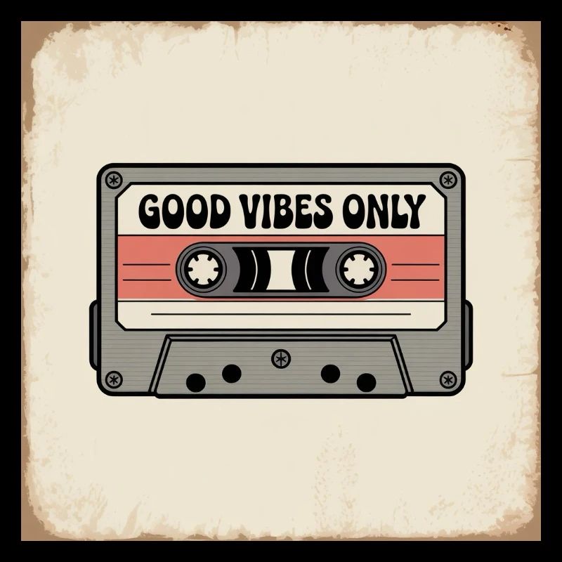 Cassette avec inscription