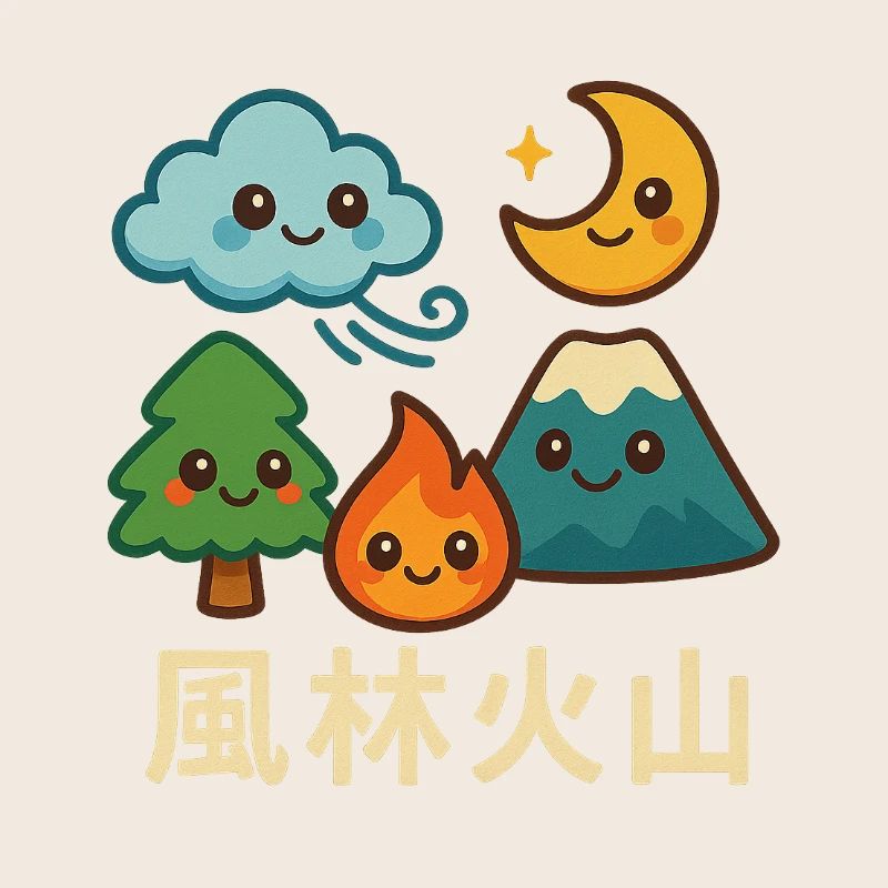 Wind, Forest, Fire, Mountain, Kawaii, Landscape