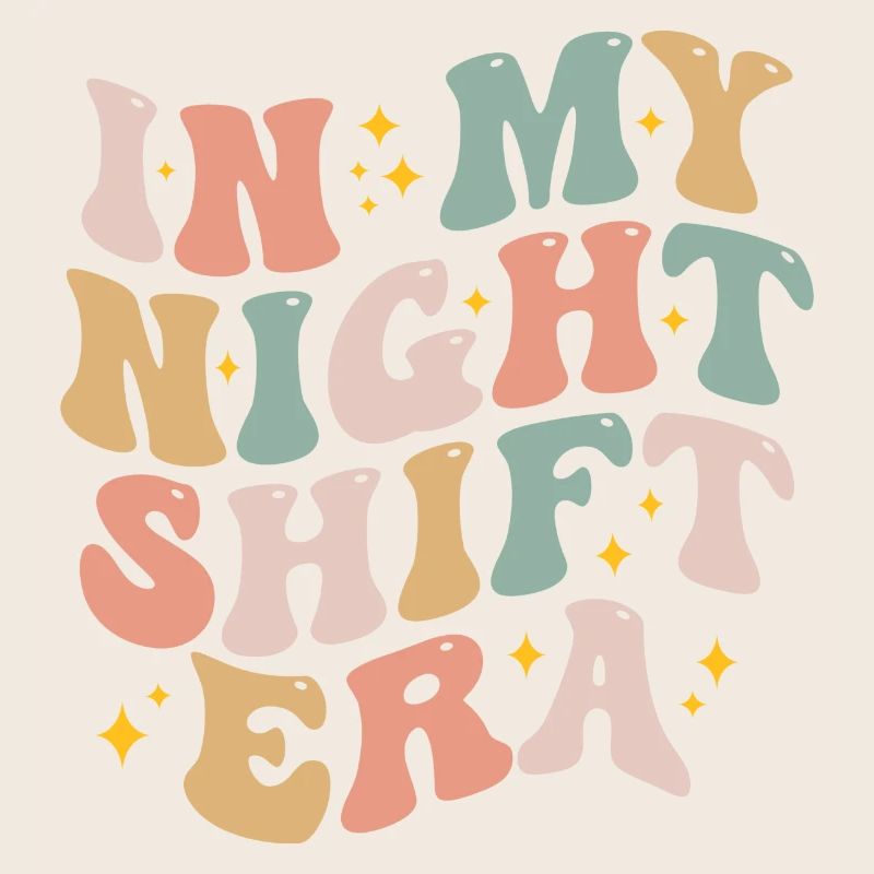 In My Night Shift Era Retro Night Shift - Nurse