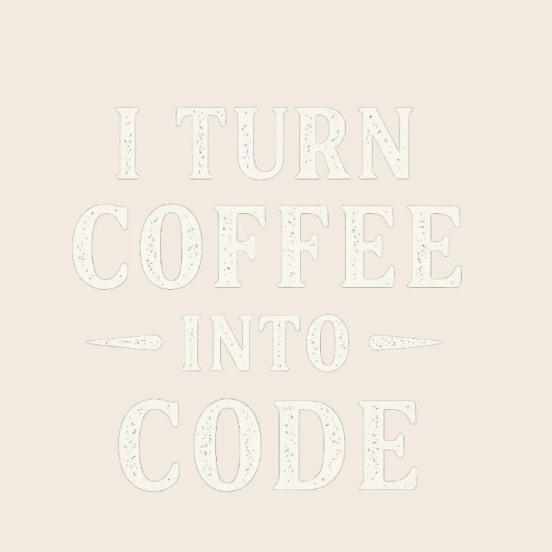 Je transforme le café en code