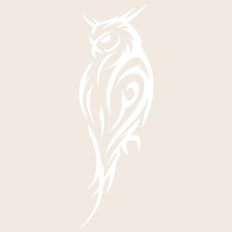 Tribal Eule Tattoo Stil