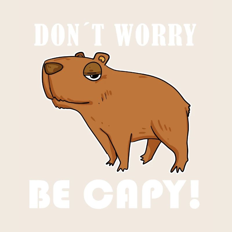Capybara Tier Spruch