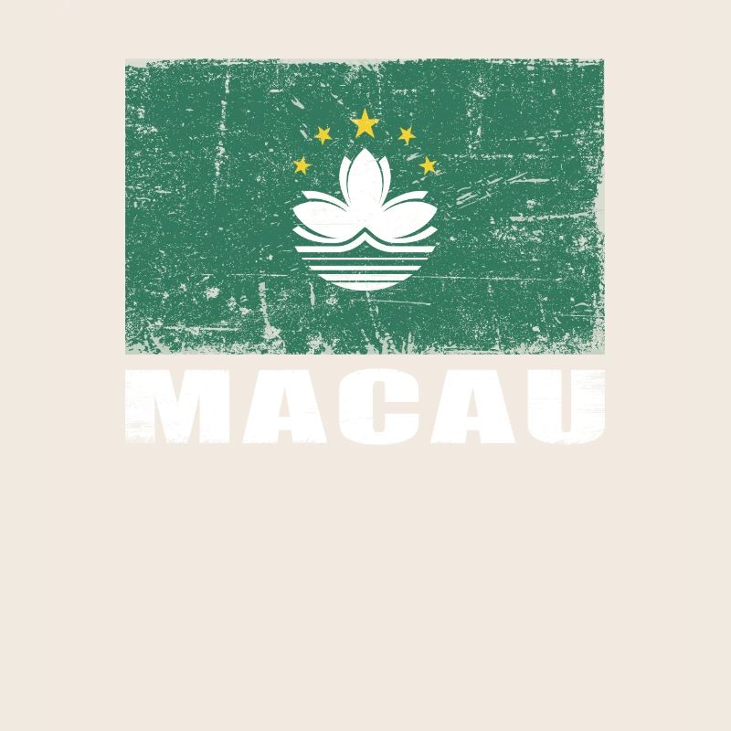Drapeau de Macao Grunge Drapeau de Macao