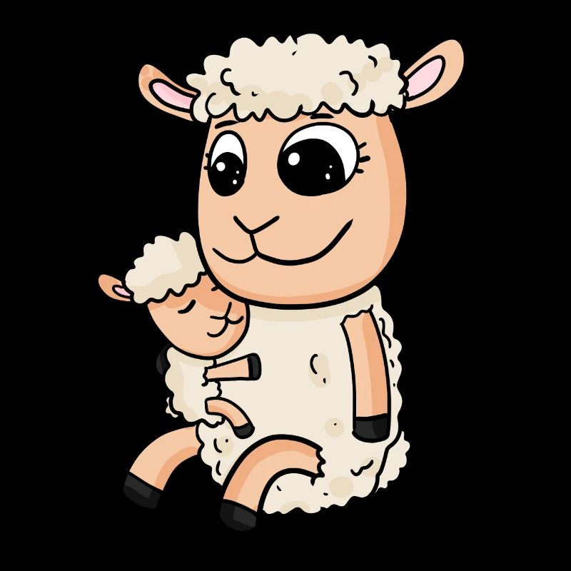 Moutons avec bébé moutons