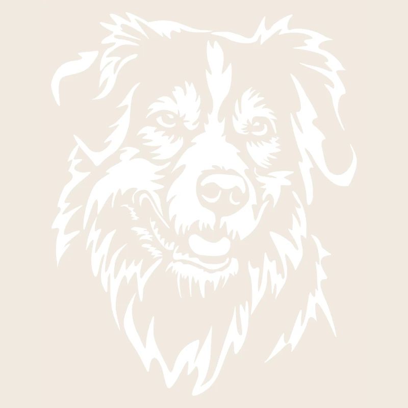 Australian Shepherd Kopf "Black Edition"