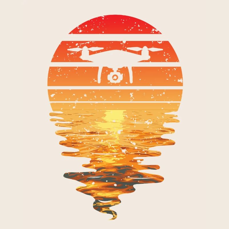 Drone Sunset Rétro