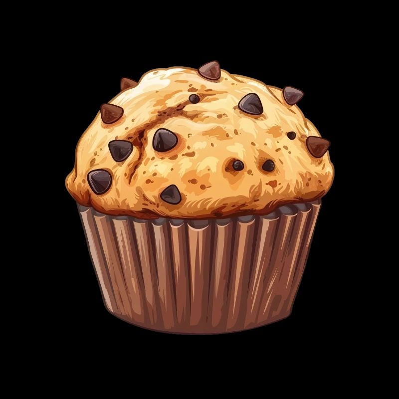 Delicious Chocolate Chips Muffin